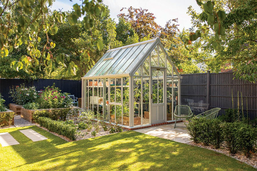 The Victorian Chelsea Glasshouse in Olive Leaf