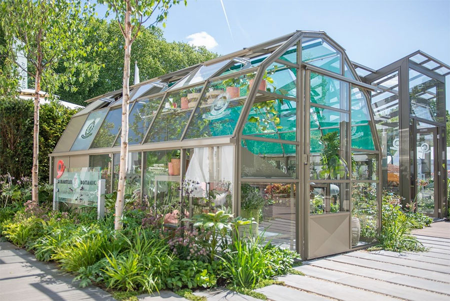 The Wisley 8 Grow & Store Greenhouse in Black Olive
